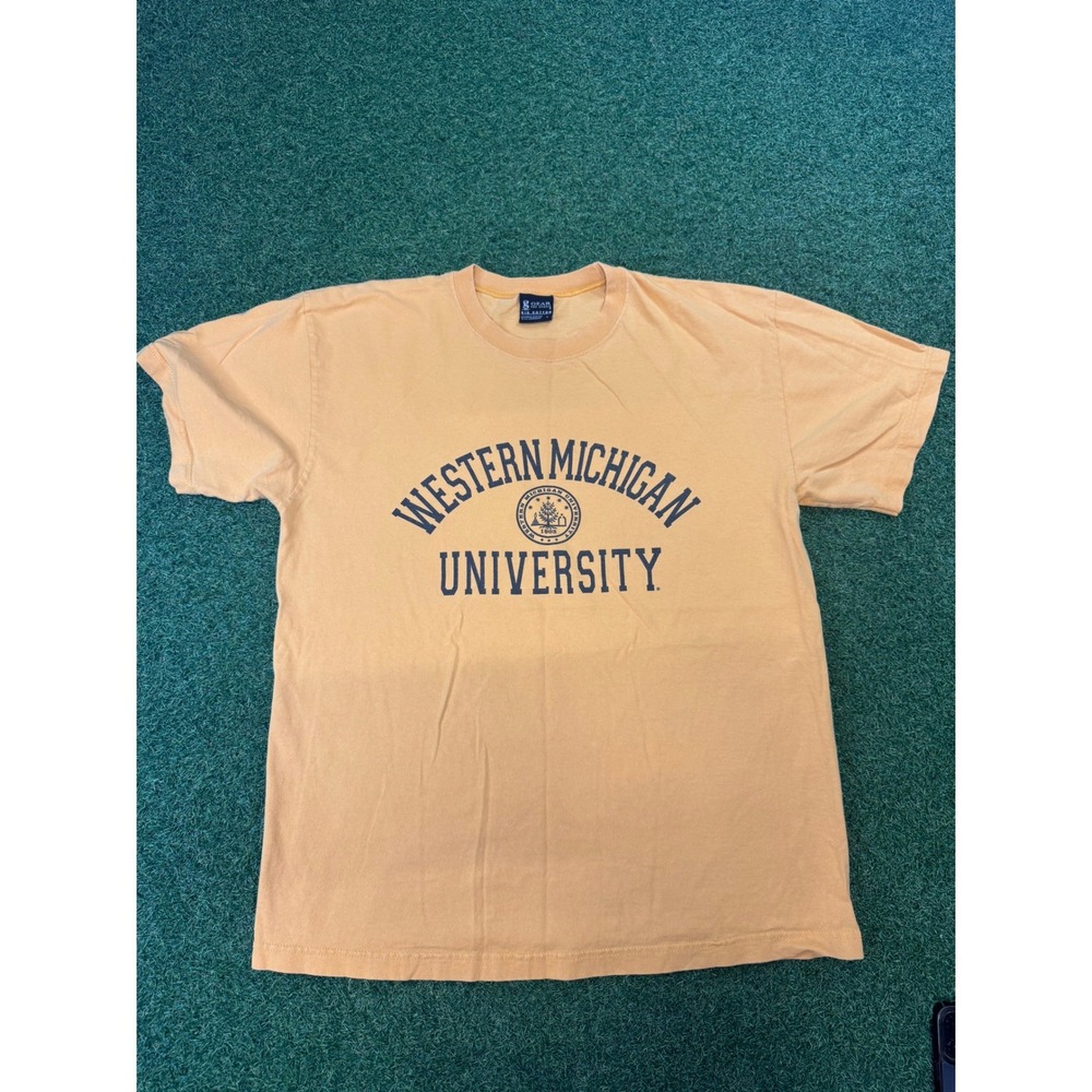 Gear For Sports Western Michigan University‎ T-Shirt Yellow Mens Large WMU Tee